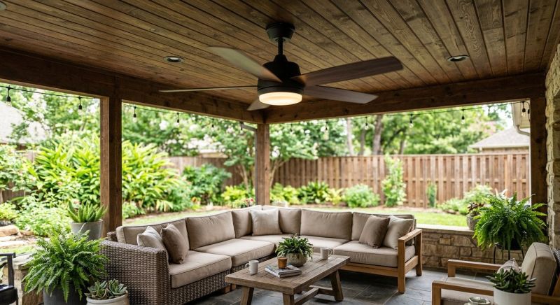 Porch Fan Installation in Conroe, TX